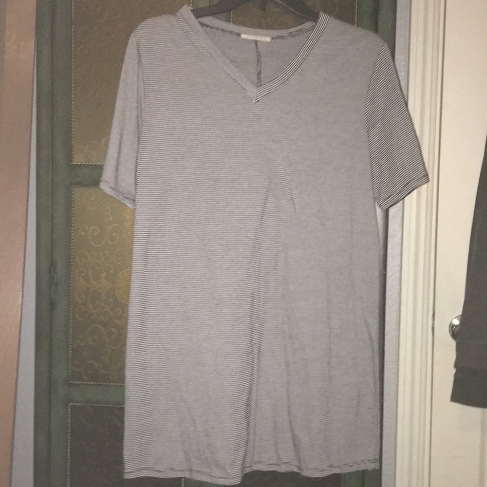 Striped t-shirt dress